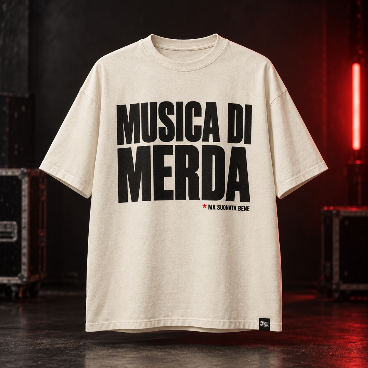 T-Shirt "MUSICA DI MERDA. *MA SUONATA BENE."